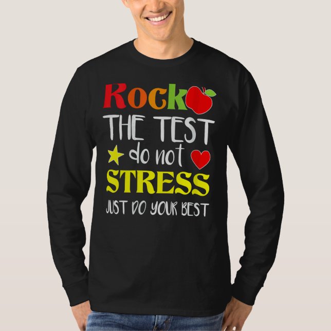 Sten: Provningsdagslärare på testdagen T Shirt (Framsida)