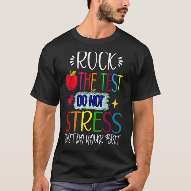 Sten: Provningsdagslärare på testdagen T Shirt (Framsida)