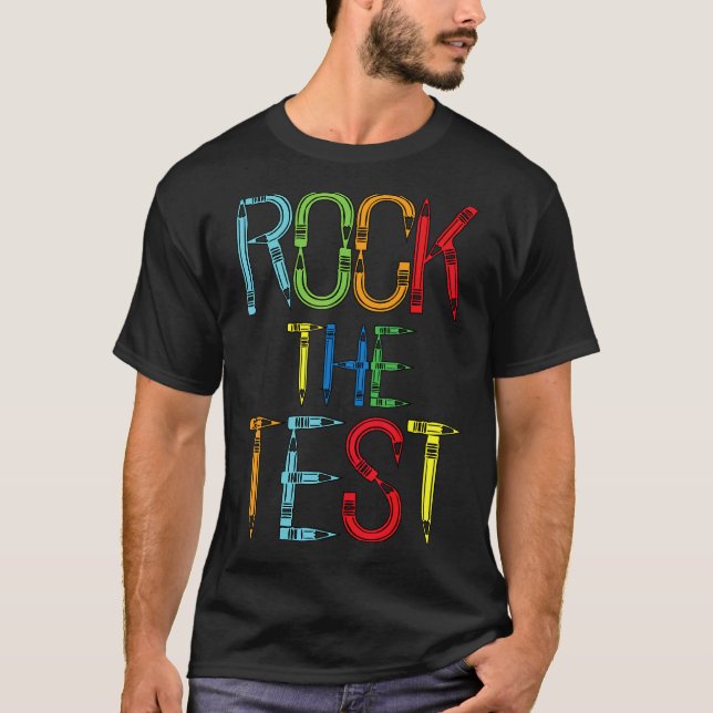 Sten: Provningsdagslärare på testdagen T Shirt (Framsida)