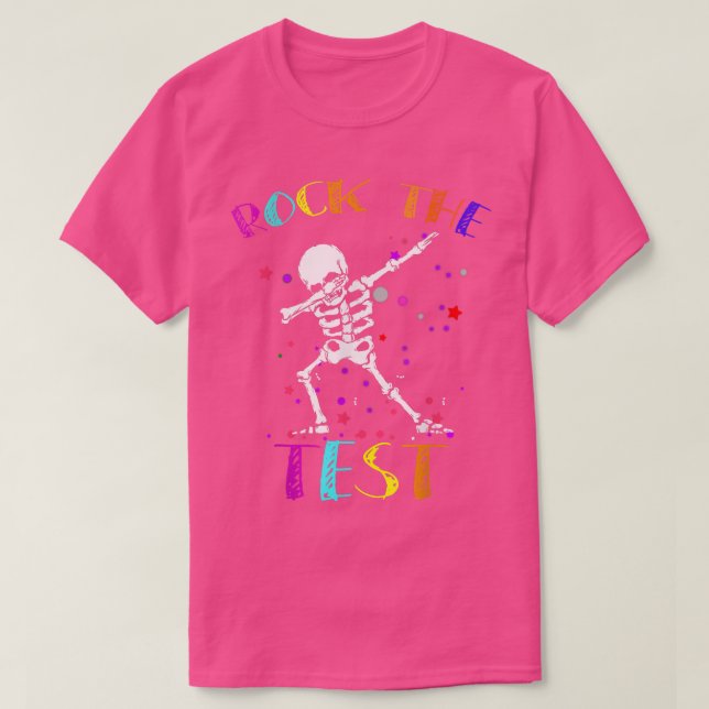 Sten: Provningsskelettet med dabbatsling Te T Shirt (Design framsida)