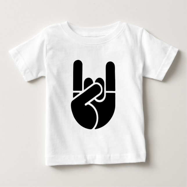 Sten räcker stencilerar t-shirt (Framsida)