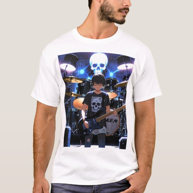 Sten Rebelle: Skull och Crossbone Band Tee (Framsida)