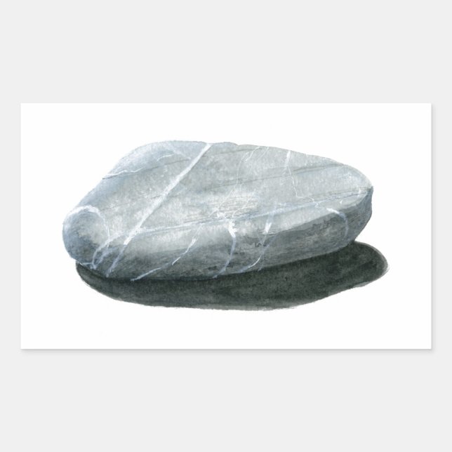 Sten Rektangulärt Klistermärke (Framsida)