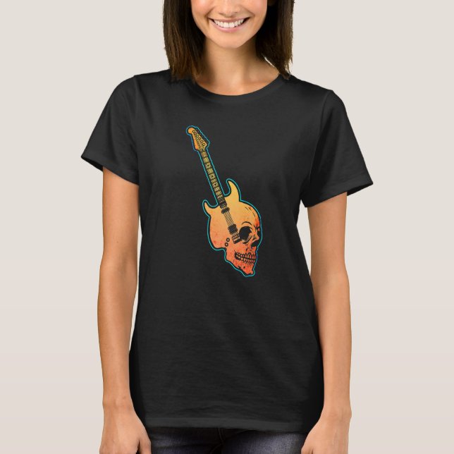 Sten Retro Sten & Roll Guitar Player Rock and roll T Shirt (Framsida)