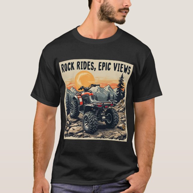 Sten Rides Epic Views - Äventyr T Shirt (Framsida)