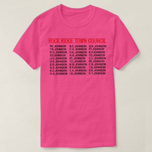 Sten Ridge Town Council T Shirt (Design framsida)