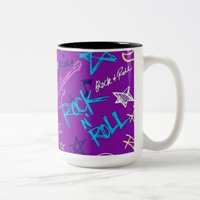 Sten & Rockstjärna Lila Coffee Mugg (Höger)