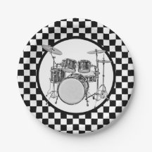Sten & Roll Drummer Checker Drum Kit