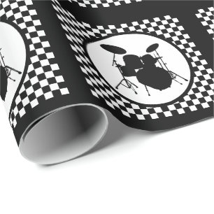 Sten & Roll Drummer Rocker Drum Kit Musician Gift Presentpapper
