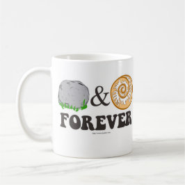 Sten Roll Forever Tecknad Meal Music Motto Kaffemugg