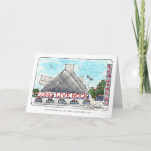 Sten & Roll Hall of Fame Folded Notecard Kort