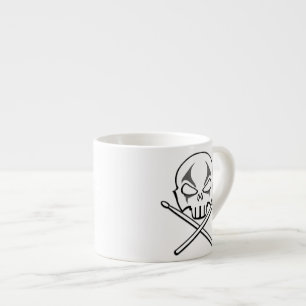 Sten & Roll Kopp Heavy Metall Drummer Espresso Kop Espressomugg