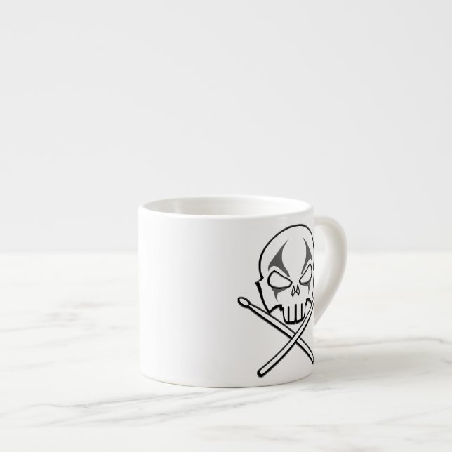Sten & Roll Kopp Heavy Metall Drummer Espresso Kop Espressomugg (Framsida höger)