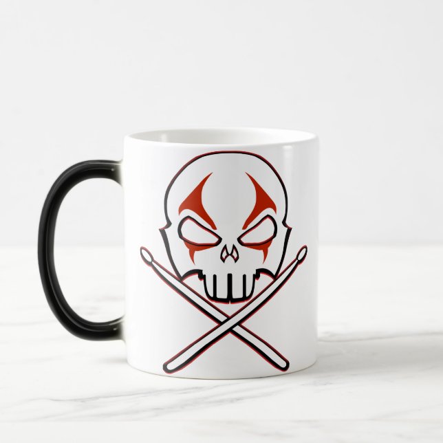 Sten & Roll Mugg Kopp Heavy Metall Drummer Kopp Gi (Vänster)