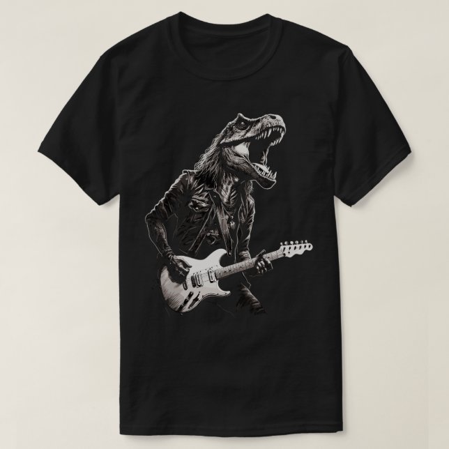 Sten Roll Music Cont Festival Dinosaur Trex Gui T Shirt (Design framsida)