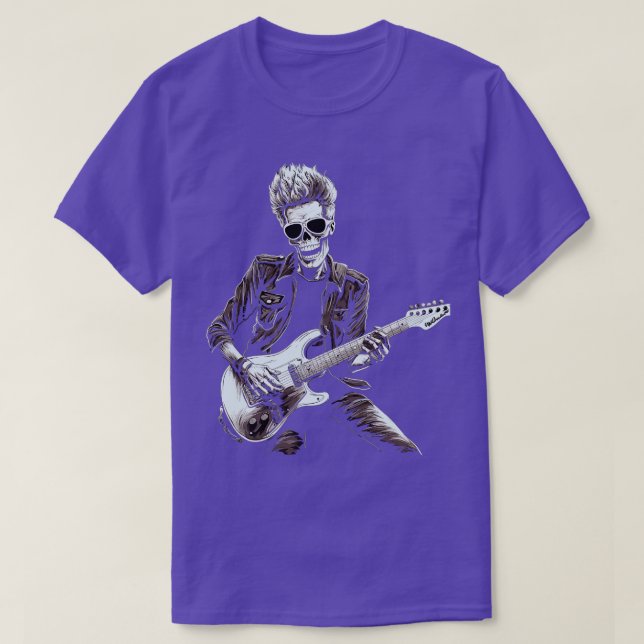 Sten Roll Music Cont Festiwal Skeleton Hallowee T Shirt (Design framsida)
