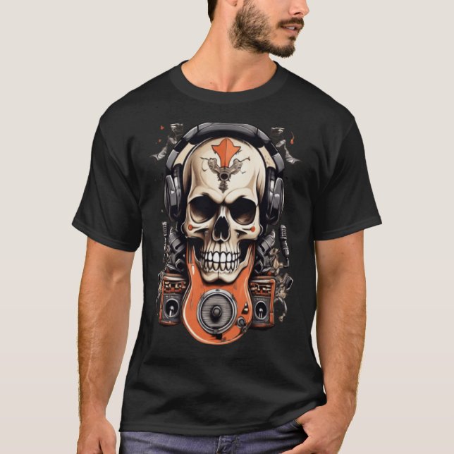 Sten & Roll Revival: Skull- och korsbensfestival T Shirt (Framsida)
