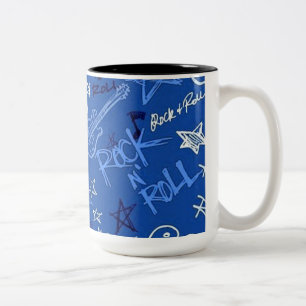 Sten & Roll Rockstjärna Blue Coffee Mugg