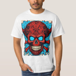 Sten & Roll Skull - tidslös Rebel Spirit 👕 T Shirt