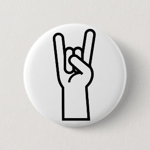 Sten & rulle räcker symbol knapp
