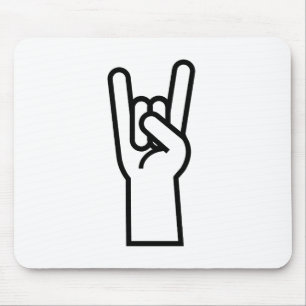 Sten & rulle räcker symbol musmatta