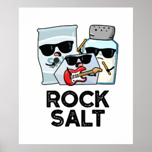 Sten Salt Funny Condiment Music Pun Poster