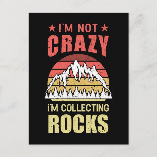 Sten Samling Geologist Funny Geologi Vykort (Framsida)