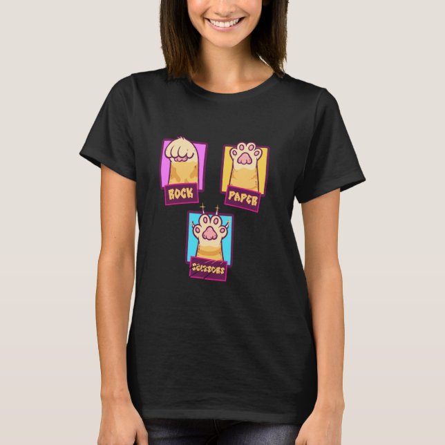 Sten Sax Klöver Kattpaws T-shirt Hand Game Kul (Framsida)