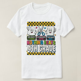 Sten Sax Papper Ingenting Slår Fjärde Klass T Shirt