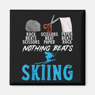 Sten Sax Papper Ingenting Slår Skidåkning _1  Magnet
