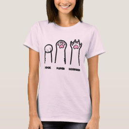 Sten Sax Papper Kattklor Roliga Pojkar Flickor Bar T Shirt
