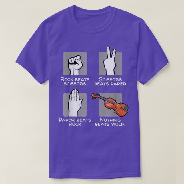 Sten-sax Pappra Inget Beats Violin T Shirt (Design framsida)