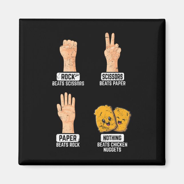Sten Sax Påse Inget Slår Chicken Nuggets Magnet (Framsidan)