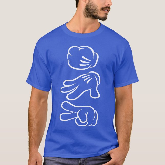 Sten Sax Påse Mickey Mus Hand vän T Shirt (Framsida)