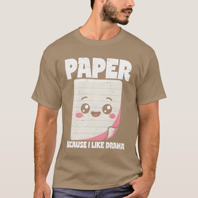 Sten Sax Påse Souvenir Papper Karaktär present T Shirt (Framsida)