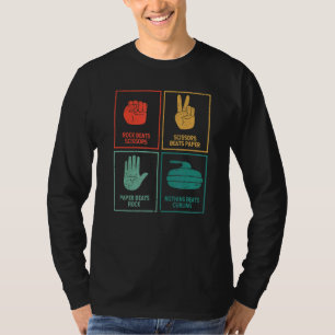 Sten-saxar Pappra inget Beats Curling Curler T Shirt