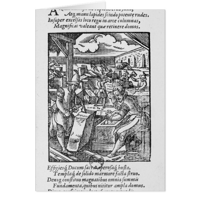 Sten-skäraren Hälsningskort (Framsidan)