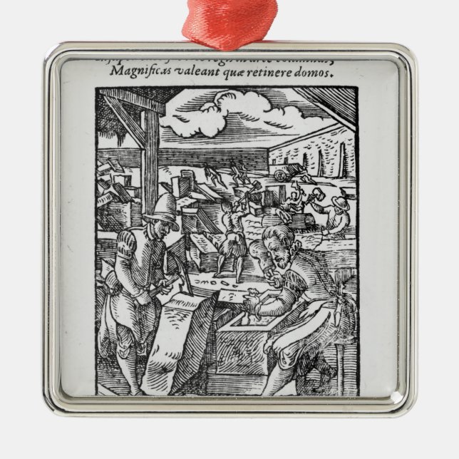 Sten-skäraren Julgransprydnad Metall (Framsidan)