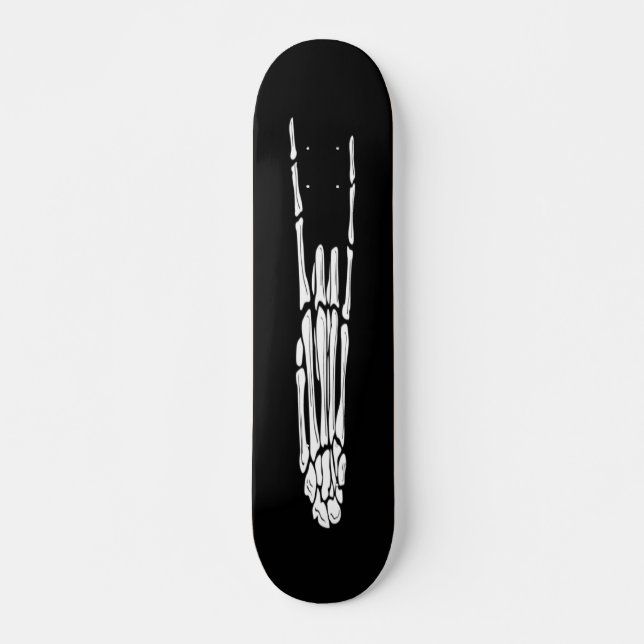 Sten Skeleton Hand Mini Skateboard Bräda 18,5 Cm (Framsida)