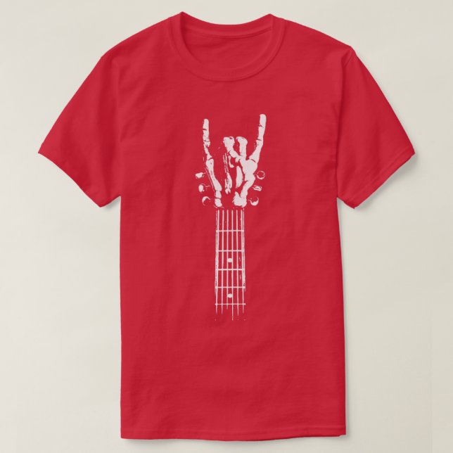 Sten skelettguitar t shirt (Design framsida)
