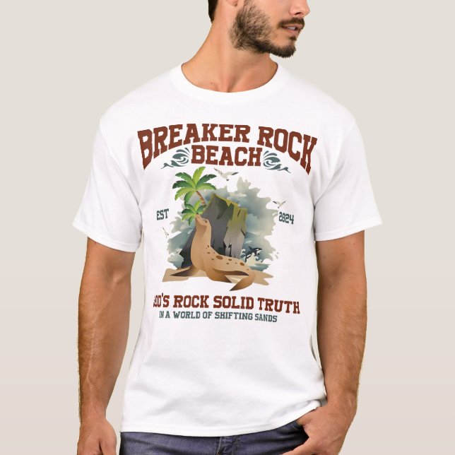 Sten Solid Beach Vbs 2024 Retro Breaker Sten T Shirt (Framsida)