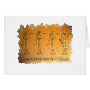 Sten som en egyptisk hälsningskort