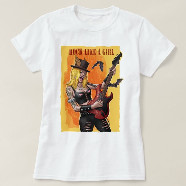 Sten som en flicka Kvinnor T-Shirt (Design framsida)
