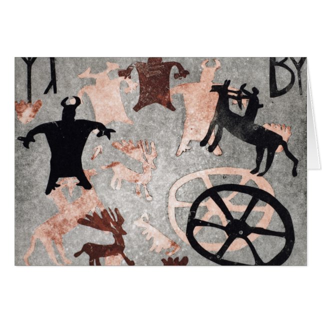 Sten som målar 1994 hälsningskort (Framsidan Horizontal)