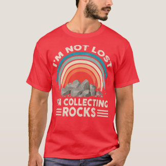 Sten som samlar in För manar kvinnliga geologen St T Shirt
