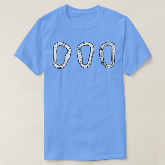 Sten Sport klättring Karabiner belay T T Shirt (Design framsida)