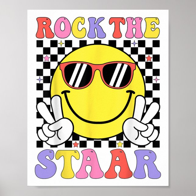Sten: Staar Test Day Motivational Teacher Testi Poster (Framsidan)