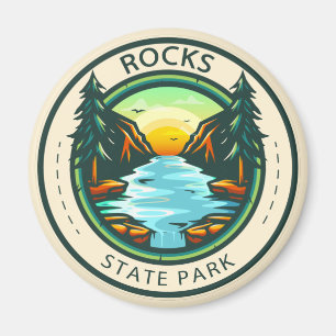 Sten State Park Maryland Badge Magnet