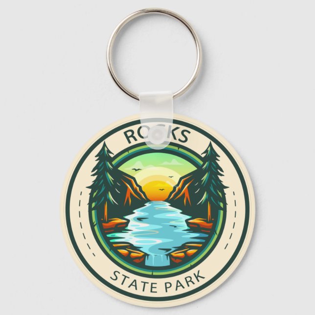 Sten State Park Maryland Badge Nyckelring (Framsida)
