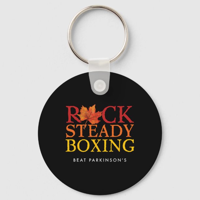 Sten Steady Boxing Autumn Löv Nyckelring (Framsida)